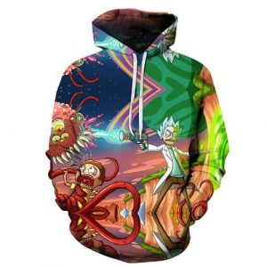 Rick And Morty 3D Printed Hoodie/Zipper Hoodie