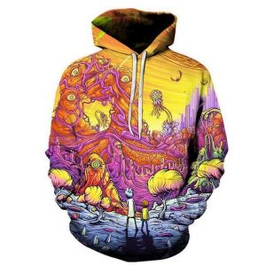 Rick And Morty 3D Printed Hoodie/Zipper Hoodie