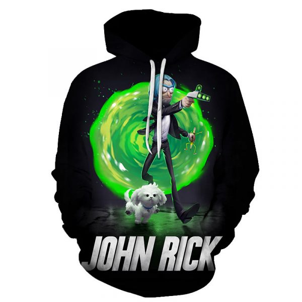 Rick And Morty 3D Printed Hoodie/Zipper Hoodie