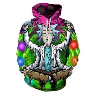 Rick And Morty 3D Printed Hoodie/Zipper Hoodie