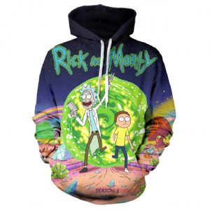 Rick And Morty 3D Printed Hoodie/Zipper Hoodie