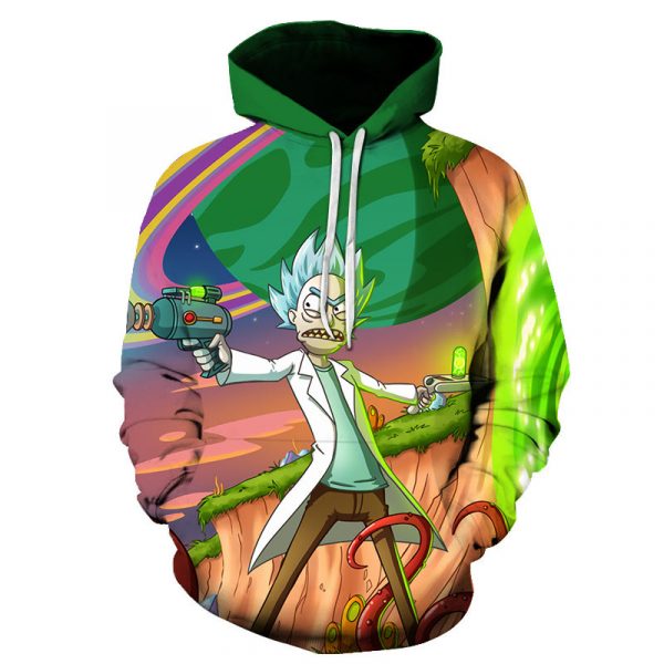 Rick And Morty 3D Printed Hoodie/Zipper Hoodie