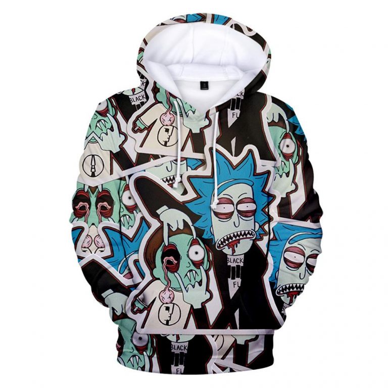 rick and morty trippy hoodie