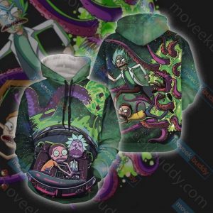 Rick And Morty 3D Printed Hoodie/Zipper Hoodie