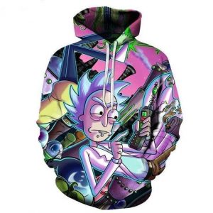 Rick And Morty 3D Printed Hoodie/Zipper Hoodie