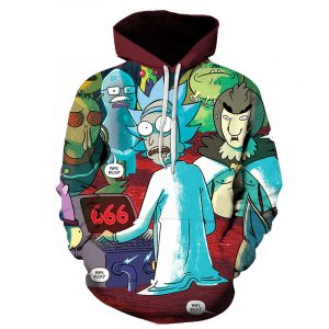 Rick And Morty 3D Printed Hoodie/Zipper Hoodie