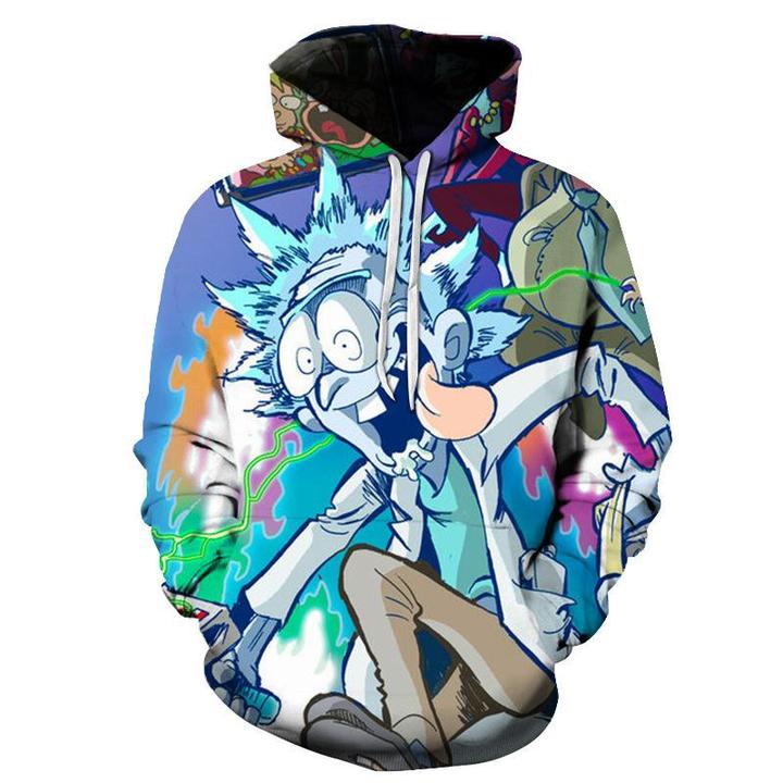 Rick And Morty 3D Printed Hoodie/Zipper Hoodie Rick And Morty 3D Printed Hoodie/Zipper Hoodie
