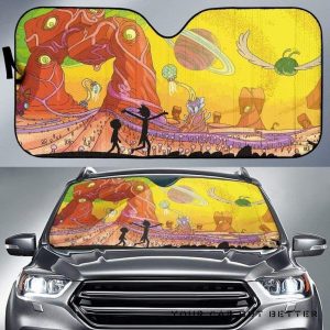 Rick And Morty 4K Car Auto Sun Shade