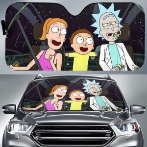 Rick And Morty 6 Car Auto Sun Shade