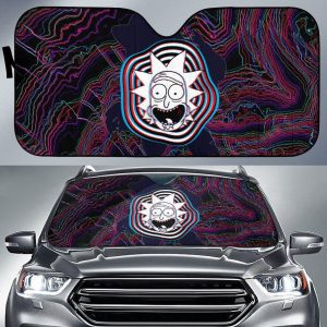 Rick And Morty Face Toon Car Auto Sun Shade