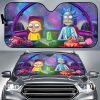 Rick And Morty In Spaces Cartoon Car Auto Sun Shade