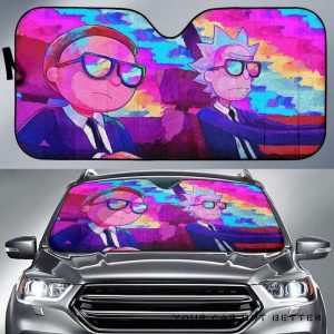 Rick And Morty Spy Funny Car Auto Sun Shade