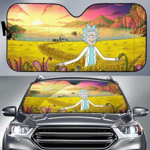 Rick In Farm Funny Rick And Morty Car Auto Sun Shade