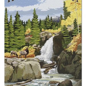Rocky Mountain National Park Alberta Falls Jigsaw Puzzle Set