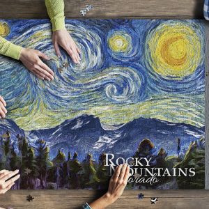 Rocky Mountains, Colorado Starry Night? Jigsaw Puzzle Set