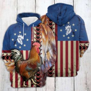 Rooster 3D Printed Hoodie/Zipper Hoodie