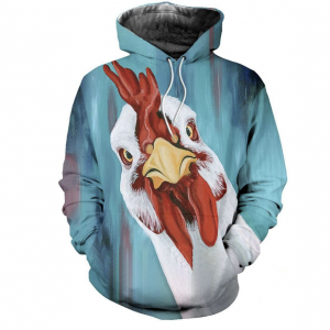 Rooster 3D Printed Hoodie/Zipper Hoodie