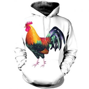 Rooster 3D Printed Hoodie/Zipper Hoodie