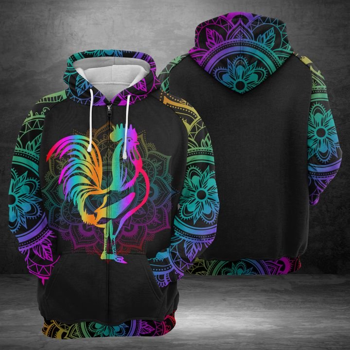 Rooster 3D Printed Hoodie/Zipper Hoodie Rooster 3D Printed Hoodie/Zipper Hoodie