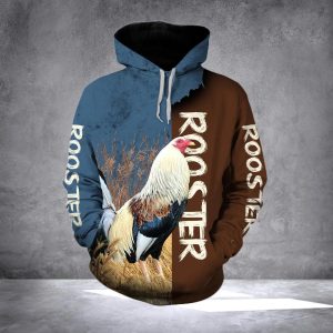 Rooster 3D Printed Hoodie/Zipper Hoodie