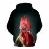 Rooster 3D Printed Hoodie/Zipper Hoodie