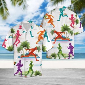 Running Lover Hawaiian Shirt Summer Button Up