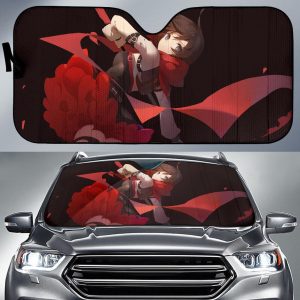 Rwby Ruby Rose Scythe Anime Girls Car Auto Sun Shade