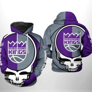 Sacramento Kings NBA Grateful Dead 3D Printed Hoodie/Zipper Hoodie