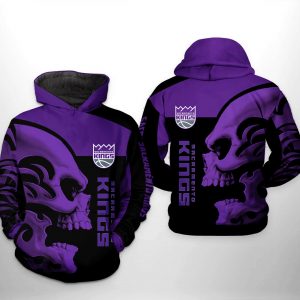 Sacramento Kings NBA Skull Team 3D Printed Hoodie/Zipper Hoodie