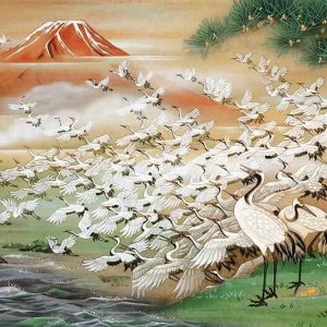 Sacred Mountain Cranes Jigsaw Puzzle Set
