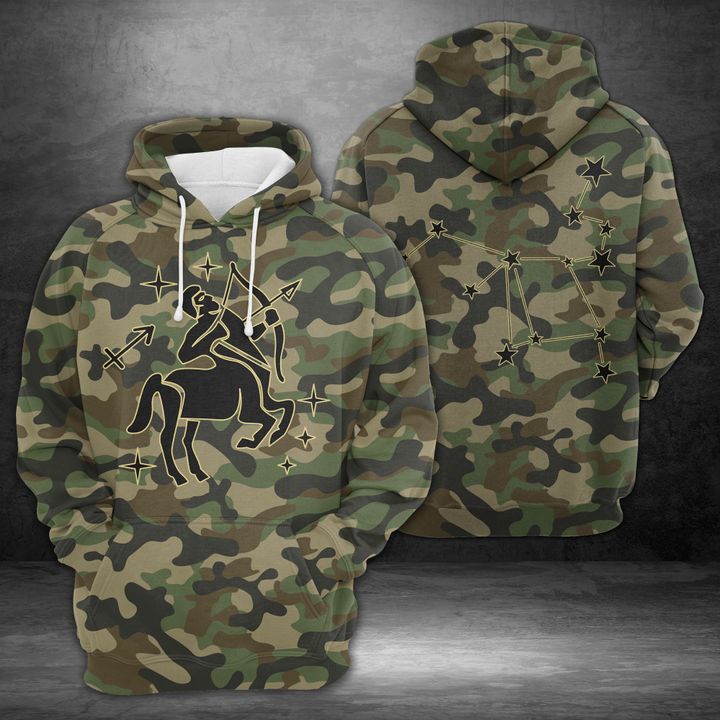 Sagittarius Horoscope Camo 3D Printed Hoodie/Zipper Hoodie Sagittarius Horoscope Camo 3D Printed Hoodie/Zipper Hoodie