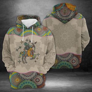 Sagittarius Horoscope Mandala 3D Printed Hoodie/Zipper Hoodie