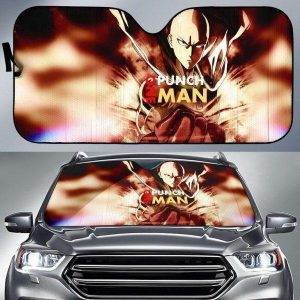 Saitama Power Anime Car Auto Sun Shade