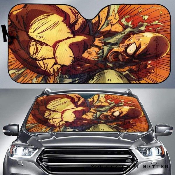 Saitama Serious Punch Car Auto Sun Shade