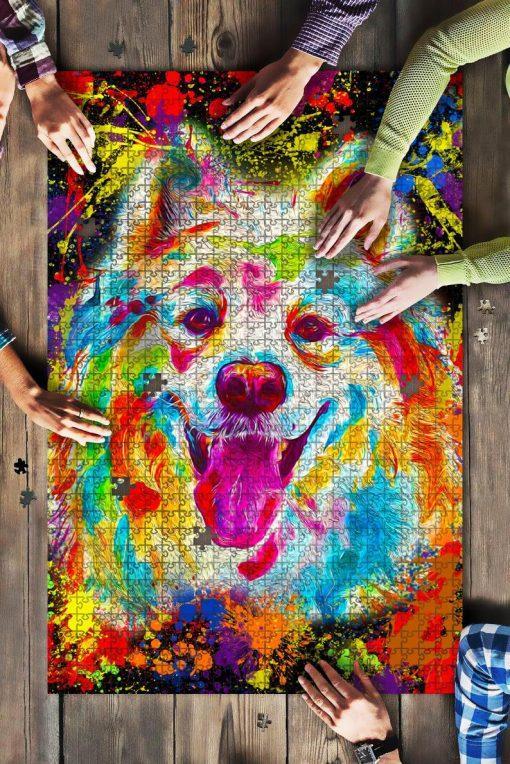 Samoyed Dog Colorful Jigsaw Puzzle Set Samoyed Dog Colorful Jigsaw Puzzle Set