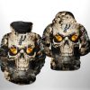 San Antonio Spurs NBA Skull 3D Printed Hoodie/Zipper Hoodie