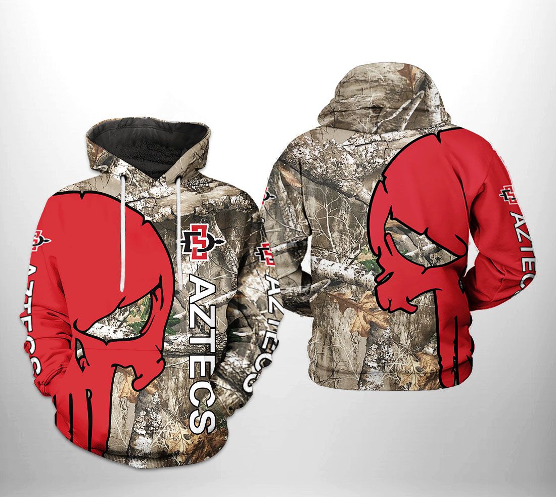San Diego State Aztecs NCAA Camo Veteran Hunting 3D Printed Hoodie/Zipper Hoodie San Diego State Aztecs NCAA Camo Veteran Hunting 3D Printed Hoodie/Zipper Hoodie