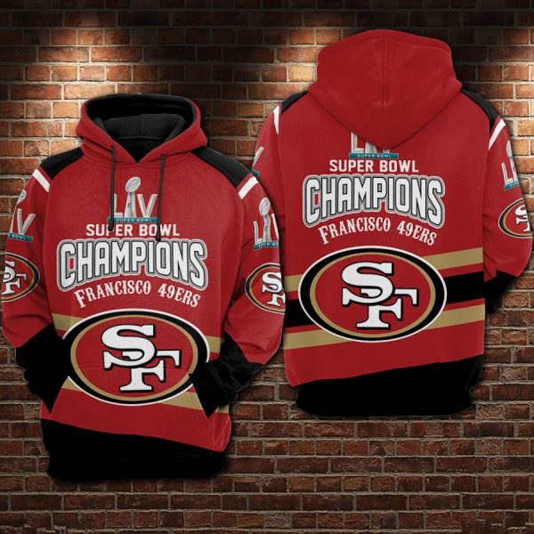 San Francisco 49ers 3D Printed Hoodie/Zipper Hoodie