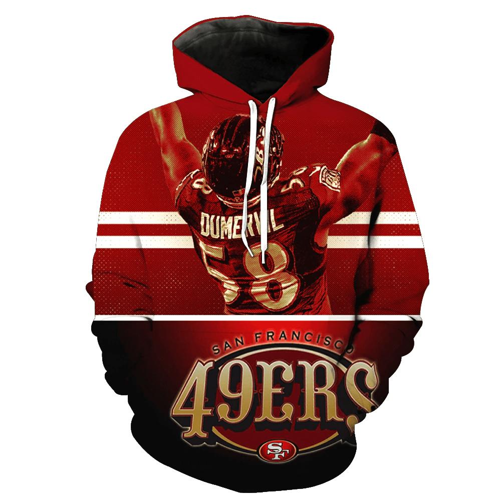 San Francisco 49ers 3D Printed Hoodie/Zipper Hoodie San Francisco 49ers 3D Printed Hoodie/Zipper Hoodie