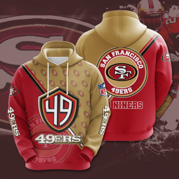 San Francisco 49ers 3D Printed Hoodie/Zipper Hoodie