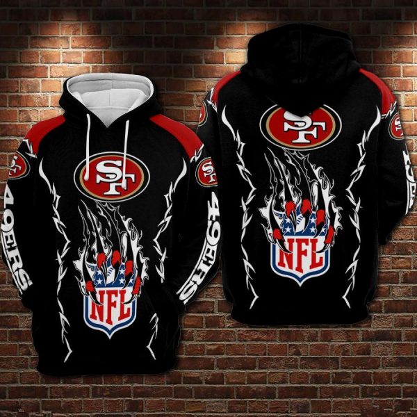 San Francisco 49ers 3D Printed Hoodie/Zipper Hoodie