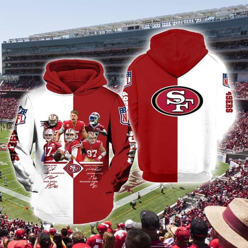 San Francisco 49ers 3D Printed Hoodie/Zipper Hoodie San Francisco 49ers 3D Printed Hoodie/Zipper Hoodie