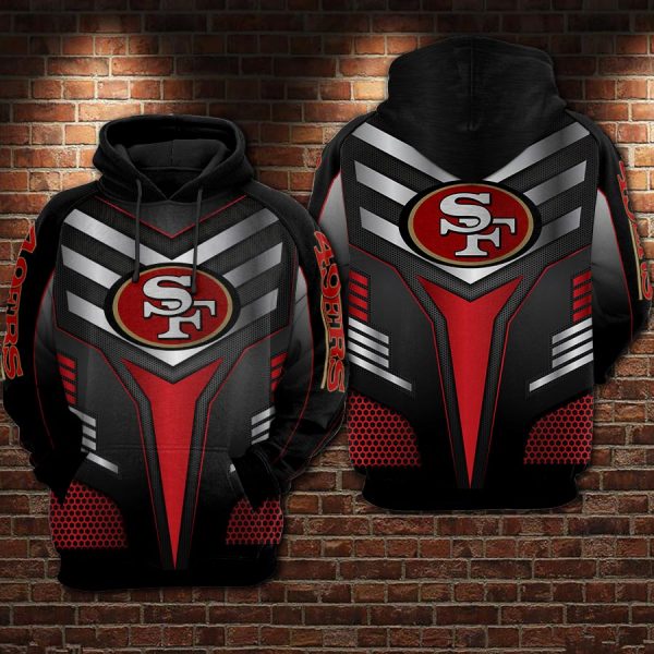 San Francisco 49ers 3D Printed Hoodie/Zipper Hoodie