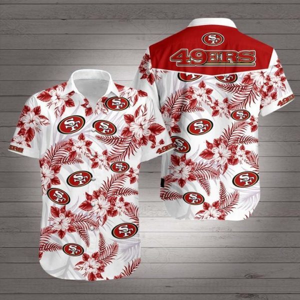 San Francisco 49ers Football Hawaiian Shirt Summer Button Up