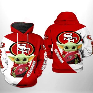 San Francisco 49ers NFL Baby Yoda Team 3D Printed Hoodie/Zipper Hoodie