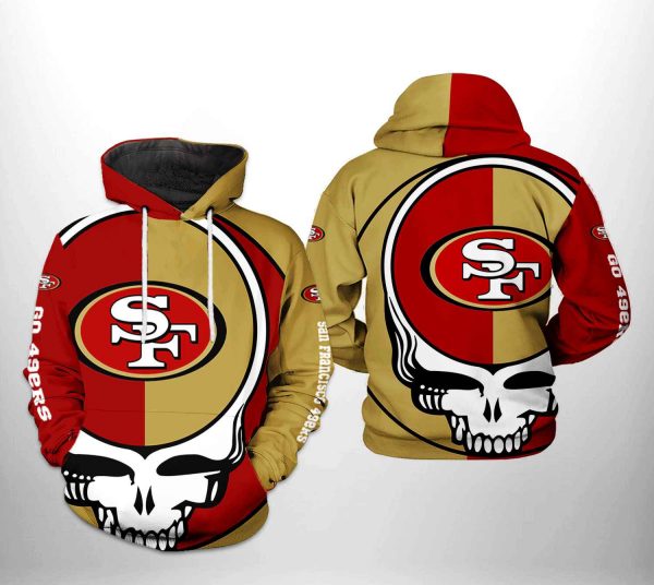 San Francisco 49ers NFL Grateful Dead 3D Printed Hoodie/Zipper Hoodie