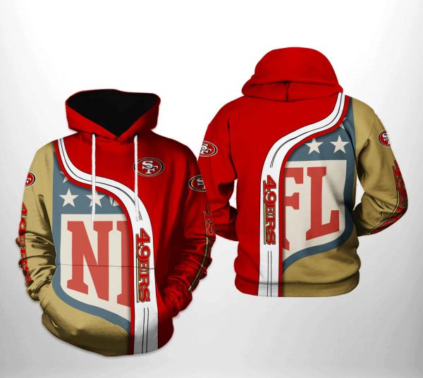 San Francisco 49ers NFL Team 3D Printed Hoodie/Zipper Hoodie