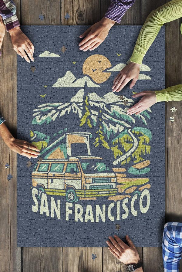 San Francisco, California Keep Exploring Jigsaw Puzzle Set