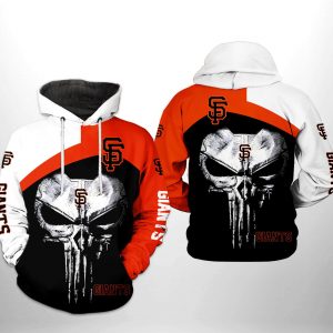 San Francisco Giants MLB Skull Punisher 3D Printed Hoodie/Zipper Hoodie