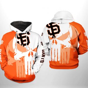 San Francisco Giants MLB Team Skull 3D Printed Hoodie/Zipper Hoodie